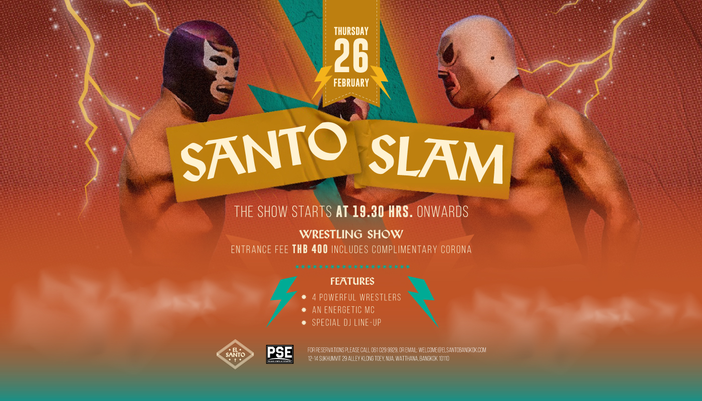 Santo Slams Returns on 26 February